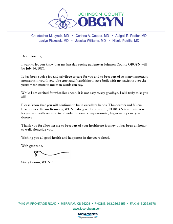Stacy Corum letter